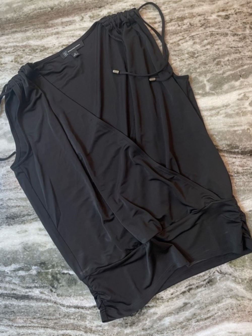 INC International Concepts Black Sleeveless Blouse XS